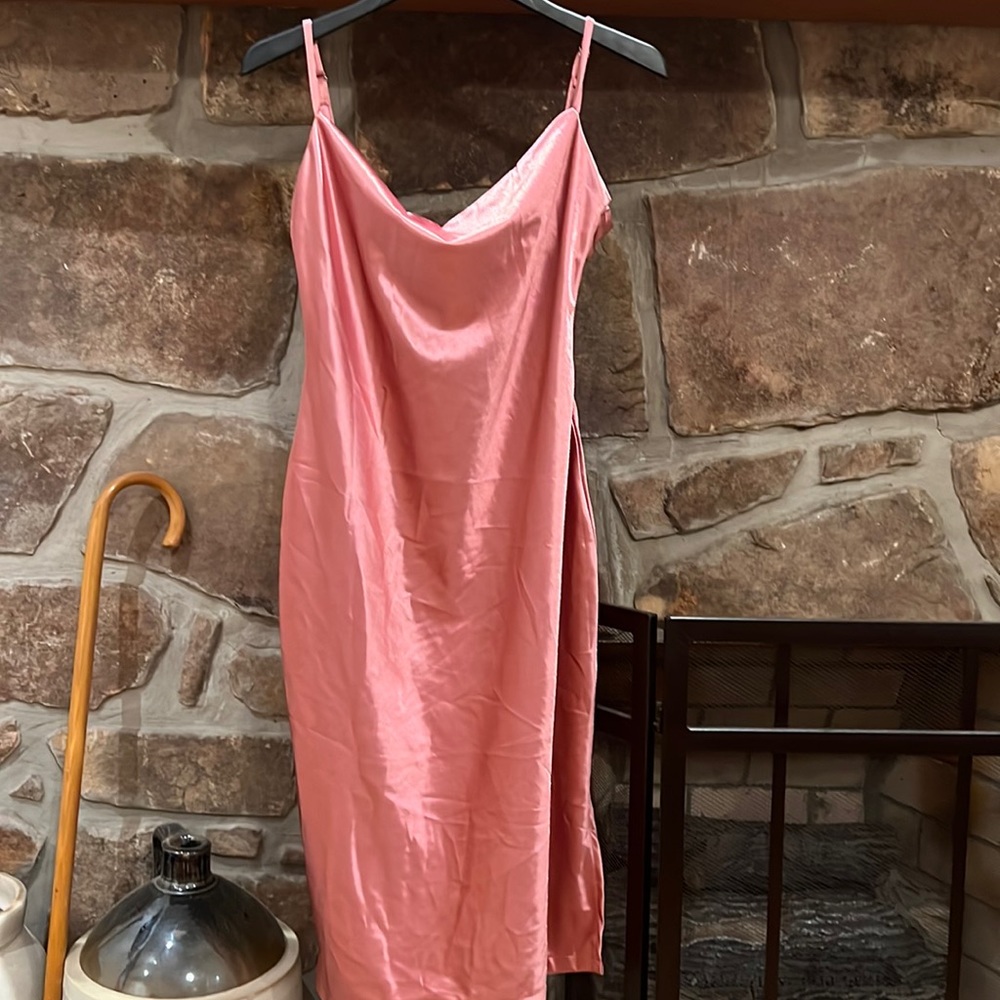 Xxxiticat satin pink dress